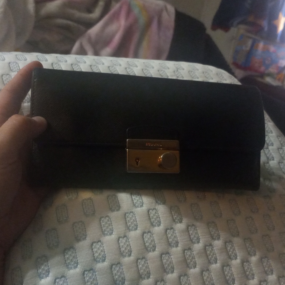 Prada leather wallet